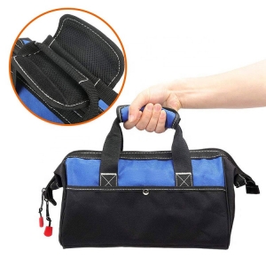 Heavy-Duty Waterproof Oxford Fabric Tool Tote Bag Large Durable Storage Case Zipper